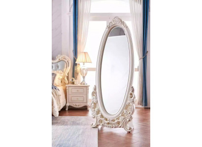 Bodenspiegel im Wohnzimmer Holz klassisch white ein neuer Luxus im Innenraum