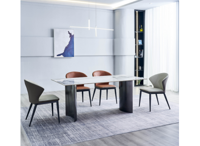 Esszimmer Möbel Moderner Esstisch 6x Polsterstühle Designer Essgruppe