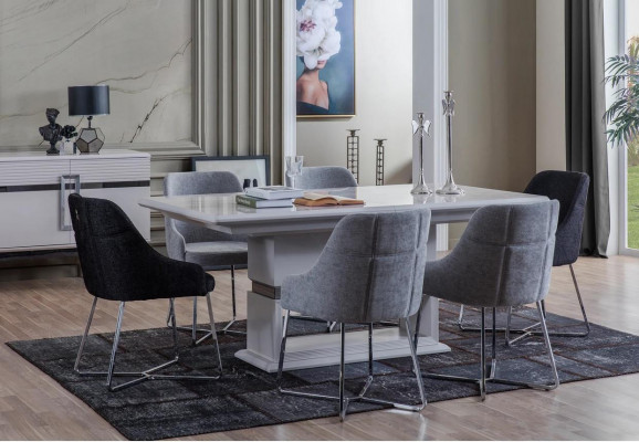 Exclusive Esszimmer Set Besteht aus 7tlg. Esstisch und 6x Stühle neu