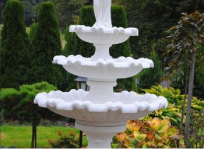 Zierbrunnen Springbrunnen Skulptur Brunnen Deko Garten Fontaine Teich Neu 252cm