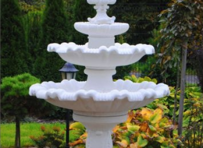 Zierbrunnen Springbrunnen Skulptur Brunnen Deko Garten Fontaine Teich 187cm Neu