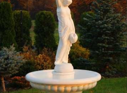 Zierbrunnen Springbrunnen Figur 206cm Brunnen Dekoration Garten Fontaine Teich