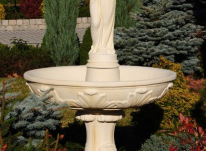 Zierbrunnen Springbrunnen 180cm Skulptur Brunnen Deko Garten Fontaine Teich Neu
