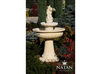 Springbrunnen Froschbrunnen Brunnen Steinbrunnen Fontaine 154cm Gartenbrunnen