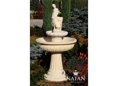 Springbrunnen Garten Teich Brunnen 164cm Steinbrunnen Gartenbrunnen Fontaine Neu