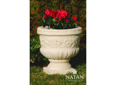 Blumenkorb Blumen Vase Gefäss Garten Terrasse Dekoration Statue Figuren Kasten