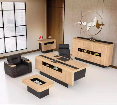 Designer Holzschreibtisch Arbeitszimmermöbel Luxus Tische Office Neu
