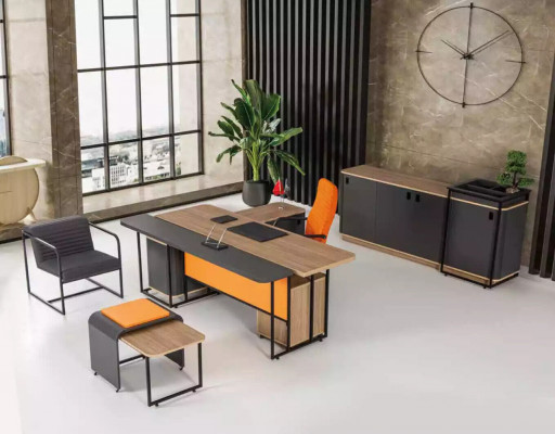 Eckschreibtisch Arbeitzimmer Büro Office Moderne Designer Neu Möbel