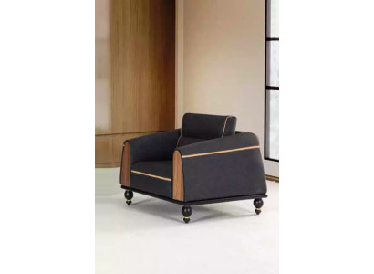 Designer Sessel Neu Möbel Schwarz Sitz Arbeitszimmer Luxus Polstersessel