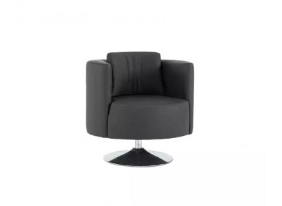 Büromöbel Sessel Luxus Schwarz Sessel Polster Textil Modern Design Lehnstuhl