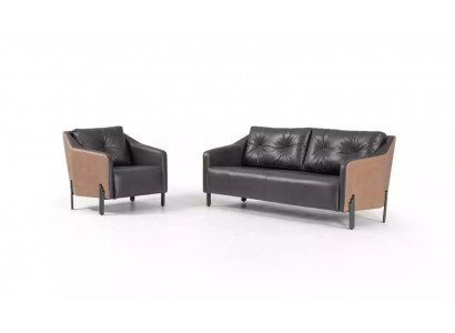 Sessel Arbeitszimmer Sitz Moderner Design Büro Polstersessel Textil Möbel