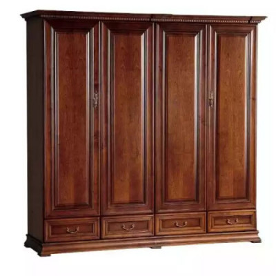 Kleiderschrank Schlafzimmer Holz Schrank Barock Rokoko Schränke 4türig