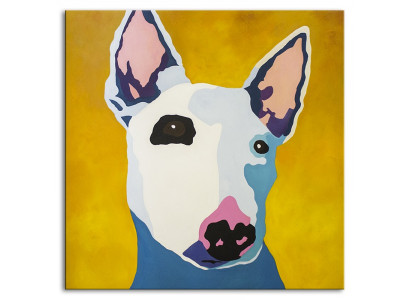 ÖLBILD ÖLGEMÄLDE ABSTRAKT HUND HUNDE GEMÄLDE 100 X 100 CM Ölbilder G94274