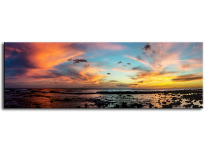 Bild Bilder Gemälde Druck Kunstdruck Polster Kultur Sonnenuntergang Neu G93016