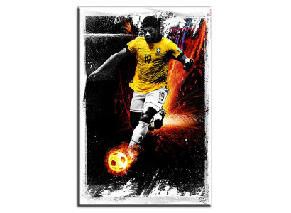 Fußball Bild Bilder National Brasilien Gemälde Foto Ronaldo Abstrakt G93505