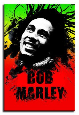 Bild Foto Pop Sänger Bob Marley Portrait Bilder Foto Gemälde Kiffer Junkie 93131