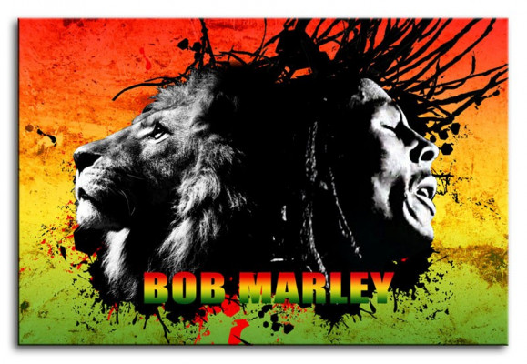 Bild Foto Pop Sänger Bob Marley Portrait Bilder Foto Gemälde G93133