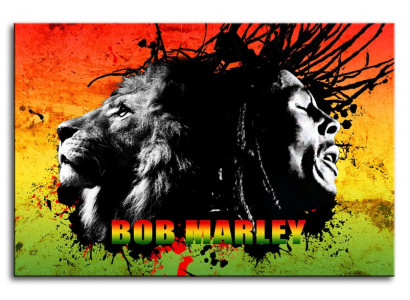 Bild Foto Pop Sänger Bob Marley Portrait Bilder Foto Gemälde G93133