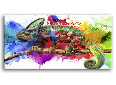 Abstraktes Designer Bild Bilder Abstrakt Gemälde mit Keilrahmen Bunt Kunst 93254