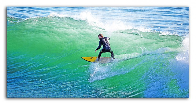 Bild Bilder Gemälde Druck Kunstdruck Polster Kultur " Surf Brett " Neu G93531