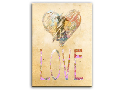 50er Druck Bild Bilder Love Gemälde Kunst Abstrakt Retro G93193