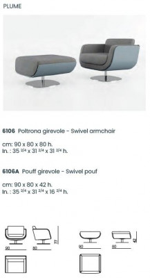 Drehbarer Fußhocker Design Bizzotto Wohnzimmer Italienische Möbel Relax Hocker