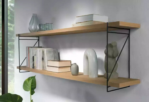 Wohnwand TV Wand Holz Modern Stil Regal Wohnzimmer Möbel rtv tv Ständer