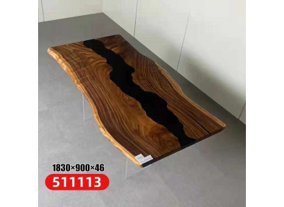 Epoxid Harz Fluss Tisch Echtes Holz Schwarz Wasser Tissche Epoxy Möbel Neu