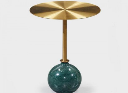 Runder Gold Beistelltisch Couchtisch Schlafzimmer Kommode Tische Konsole