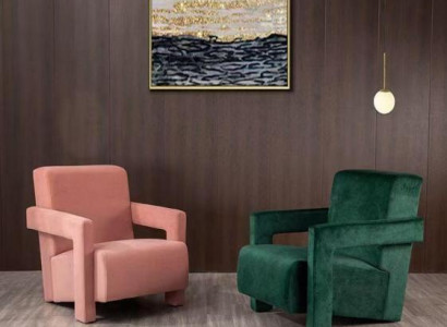 Modern Sessel Fernseh Couch 1 Sitzer Sofa Textil Stoff Couchen 2x Sessel