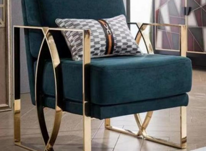 Luxuriöse Sessel Modern Design Grün Relax Sessel Sitz Luxus Warteraum Neu