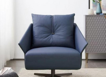 Sessel Sitzer Wohnzimmer blau Modern Design Luxus Sitzmöbel Relax Club neu