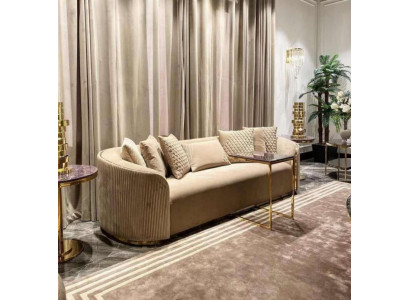 Sofa 3 Sitzer Sofas Sitz Modern Couch Luxus Textil Wohnzimmer Dreisitzer