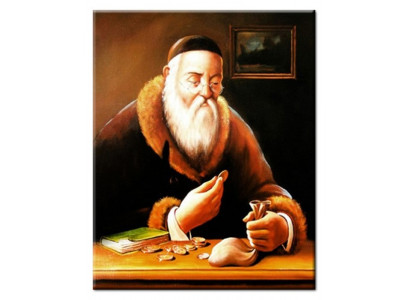 BILD BILDER GEMÄLDE KUNST Jude Jüdisch Religeon Keilrahmen G96175