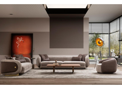 Luxus Sofagarnitur Sofa Braun Garnitur Sofas 4 3 1 Sitzer 3tlg Set Polster