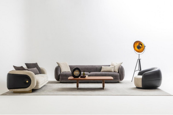 Luxus Sofagarnitur Sofa Grau Garnitur Sofas 4 3 1 Sitzer 3tlg Set Polster