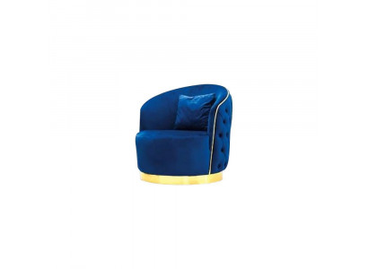 Blauer Chesterfield Sessel Wohnzimmer Rundsessel Designer Einsitzer.  RFQ Request for Quotation 
