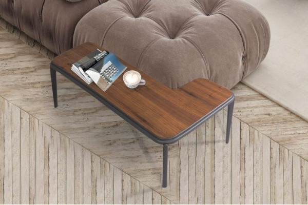 Chic Couchtisch für Wohnzimmer L-förmige moderne Neuheit Grau Farbe