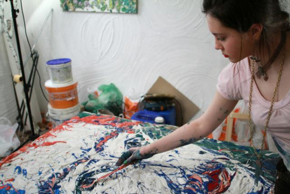 Bild Bilder Gemälde Druck Kunstdruck Polster Kultur " Abstrakt " G97249