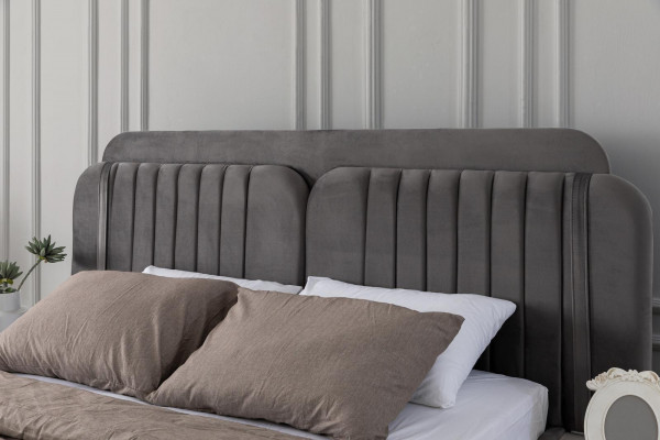 Moderner Schlafzimmer Set Doppelbett Nachttisch Kleiderschrank Luxus