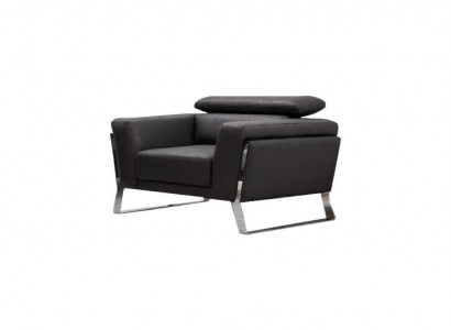 Wohnzimmer Schwarzer Sessel Clubsessel Relaxsessel Metall Einsitzer Neu