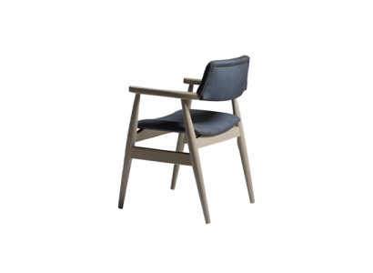 Küchenstühle Esszimmerstühle Holzstühle Set 2tlg Grau Polsterstühle