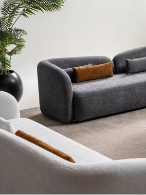 Sofagarnitur x2 3-Sitzer Sofas 1 Sitzer Modern Komplett Set Polster Garnitur