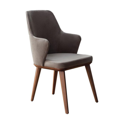 Komplette Essgruppe Designer Essecke Holz Esstisch 6x Polsterstühle