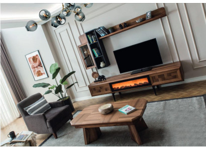 Wohnzimmer Exklusive Garnitur Designer TV-Ständer Lowboard Couchtisch