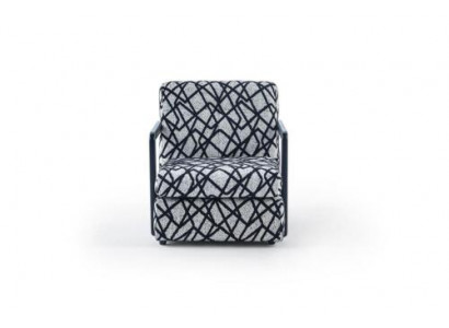 Schwarz-Grauer Wohnzimmer Sessel Designer 1-Sitzer Luxus Loungesessel