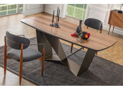 Exklusives Esszimmer Set Stilvoller Esstisch 4x Textil Stühle 5tlg Neu