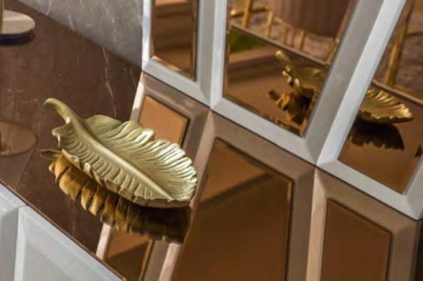 Weiße Edelstahl Anrichte Designer Esszimmer Möbel Luxus Kommode Neu
