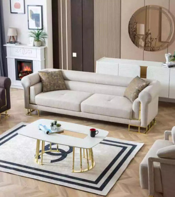 Sofagarnitur 3+1+1 Sitzer Modern Set Design Sofa Neu 3tlg. Stoff neu