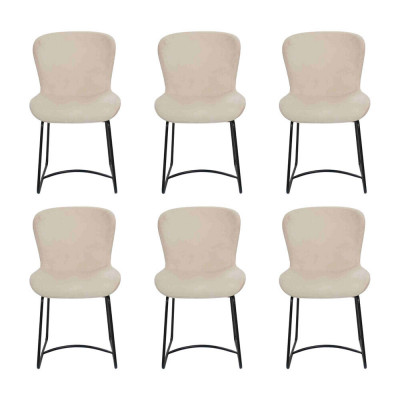 Esszimmerstuhl Weiß 6x Stühle Esszimmer Modern Stuhle Metall Design